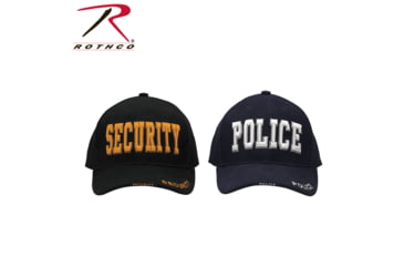 Image of Rothco Deluxe Police Low Profile Cap, Black/Gold, 93830-BlackGold
