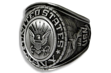 Image of Rothco Deluxe Silver Insignia Ring, Silver, 11, 843-814