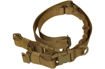 Image of Rothco Deluxe Tactical 2-Point Sling, Coyote Brown, 50.25-64.5in, 46510-CoyoteBrown