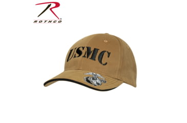 Image of Rothco Deluxe Vintage USMC Embroidered Low Pro Cap, Coyote Brown, 3864-CoyoteBrown