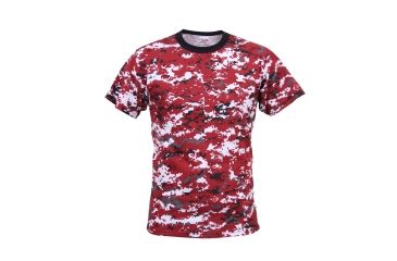 Image of Rothco Digital Camo T-Shirt, Red Digital Camo, Small, 5434-RedDigitalCamo-S