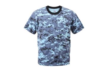 Image of Rothco Digital Camo T-Shirt, Sky Blue Digital Camo, M, 8947-SkyBlueDigitalCamo-M