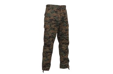 Image of Rothco Digital Camo Tactical BDU Pants, Woodland Digital Camo, 2XL, 8676-WoodlandDigitalCamo-2XL
