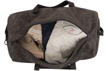 Image of Rothco Waxed Canvas Shoulder Duffle Bag, Brown, 2417-Brown