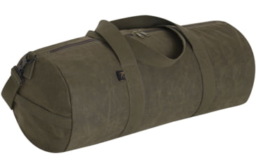 Image of Rothco Waxed Canvas Shoulder Duffle Bag, Olive Drab, 2417-OliveDrab