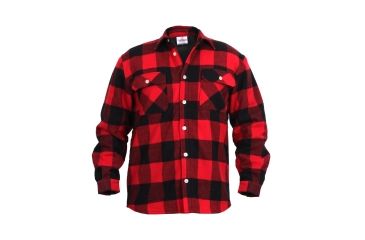 Image of Rothco Fleece Lined Flannel Shirt, Small, 2739-S