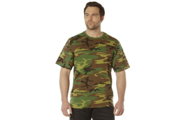 Image of Rothco Full Comfort Fit T-Shirt, Woodland Camo, Extra Large, 84215-WoodlandCamo-XL