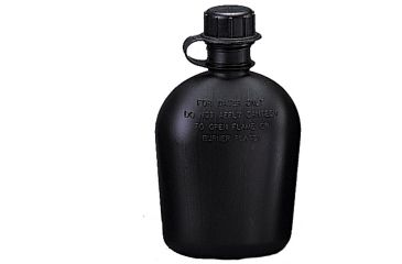 Image of Rothco G.I. 1 Qt. Plastic Canteen, Black, 606-Black
