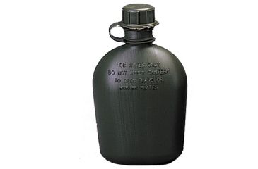 Image of Rothco G.I. 1 Qt. Plastic Canteen, Olive Drab, 604-OliveDrab
