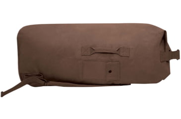 Image of Rothco G.I. Style Canvas Double Strap Duffle Bag, 89.6L, Earth Brown, 36410-EarthBrown