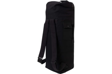 Image of Rothco G.I. Style Canvas Double Strap Duffle Bag, Black, 2485