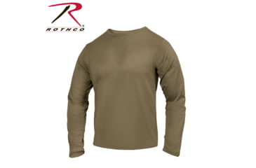 Image of Rothco Gen III Silk Weight Underwear Top 271, AR 670-1 Coyote Brown, Extra Small, 3725-AR670-1CoyoteBrown-XS