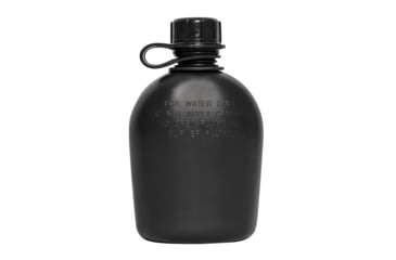 Image of Rothco Genuine G.I. 3 Piece 1 Quart Plastic Canteen, Black, 1 Qt, 20427