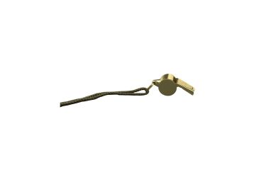 Image of Rothco GI Style Police Whistle, Brass, 10366-Brass