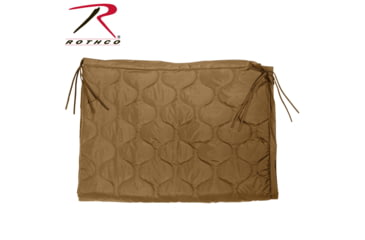 Image of Rothco GI Type Rip-Stop Poncho Liner With Zipper, Coyote Brown, 88477-CoyoteBrown