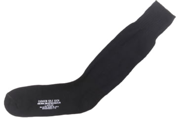 Image of Rothco Government Issue Irregular Cushion Sole Socks, Mens, Black, Small, 7448-484