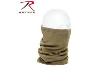Image of Rothco Grid Fleece Neck Gaiter, Coyote Brown, 55010-CoyoteBrown
