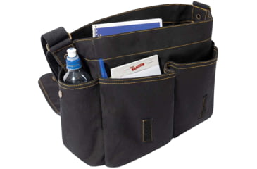 Image of Rothco Heavyweight Canvas Classic Messenger Bag With Military Stencil, Black, 91181-Black