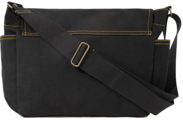 Image of Rothco Heavyweight Canvas Classic Messenger Bag With Military Stencil, Black, 91181-Black