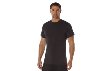 Image of Rothco Heavyweight T-Shirt 5014, Black, M, 50175-Black-M