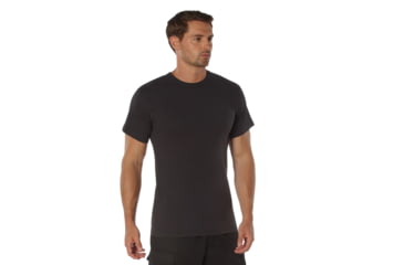 Image of Rothco Heavyweight T-Shirt 5014, Black, M, 50175-Black-M