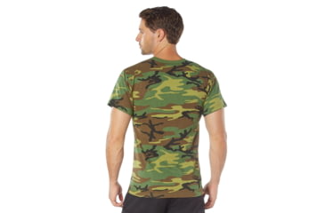 Image of Rothco Heavyweight T-Shirt 5014, Woodland Camo, XL, 50195-WoodlandCamo-XL