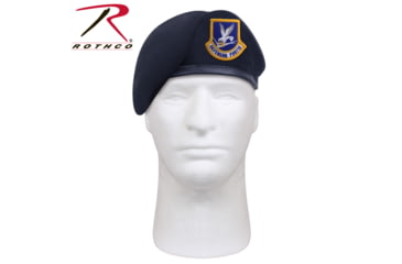 Image of Rothco Inspection Ready Beret With USAF Flash - Midnight Navy Blue, 6 5/8, 4898-658