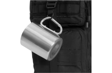 Image of Rothco Insulated Stainless Steel Portable Camping Mug w/ Carabiner Handle, 15oz, 8305