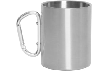 Image of Rothco Insulated Stainless Steel Portable Camping Mug w/ Carabiner Handle, 15oz, 8305
