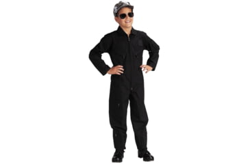 Image of Rothco Kids Air Force Type Flightsuit, Black, XL, 7301-Black-XL