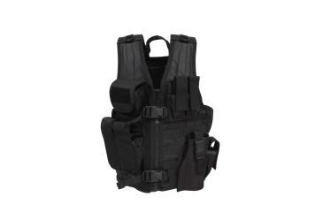 Image of Rothco Kids Tactical Cross Draw Vest, Black, 5593-Black