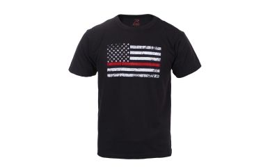Image of Rothco Kids Thin Red Line T-Shirt, Extra Small, 6868-XS