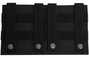 Image of Rothco Lightweight 3Mag Elastic Retention Pouch, Black, One Size, 5956-Black-OneSize