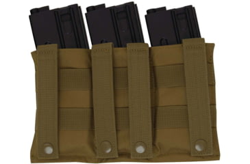 Image of Rothco Lightweight 3Mag Elastic Retention Pouch, Coyote Brown, One Size, 5956-CoyoteBrown-OneSize