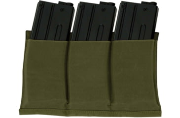 Image of Rothco Lightweight 3Mag Elastic Retention Pouch, Olive Drab, One Size, 5956-OliveDrab-OneSize