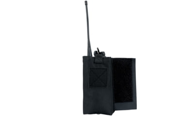 Image of Rothco Lightweight Armor Carrier Vest Side Radio Pouch Set, Black, 5733