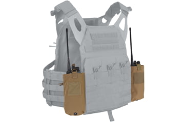 Image of Rothco Lightweight Armor Carrier Vest Side Radio Pouch Set, Coyote Brown, 5734
