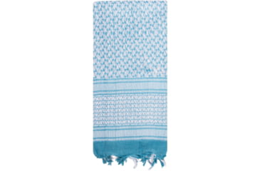 Image of Rothco Lightweight Shemagh Tactical Desert Keffiyeh Scarf, Blue White, 4537-BlueWhite