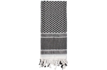 Image of Rothco Lightweight Shemagh Tactical Desert Scarves, Black/White, 4537-BlackWhite
