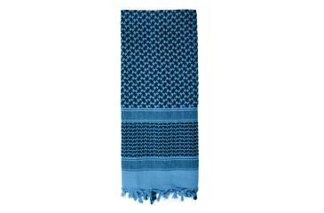 Image of Rothco Lightweight Shemagh Tactical Desert Scarves, Blue/Black, 4537-BlueBlack