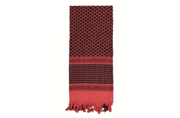 Image of Rothco Lightweight Shemagh Tactical Desert Scarves, Red/Black, 4537-RedBlack
