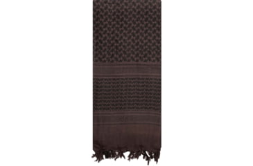 Image of Rothco Lightweight Shemagh Tactical Keffiyeh Scarf, Black/Brown, 4537-BlackBrown