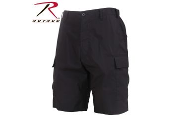 Image of Rothco Lightweight Tactical BDU Shorts, Black, XL, 3651-Black-XL