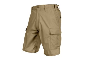 Image of Rothco Lightweight Tactical BDU Shorts, Khaki, Small, 3791-Khaki-S