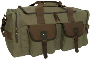 Image of Rothco Long Journey Canvas Travel Bag, Olive Drab, 22oz, 5953-OliveDrab