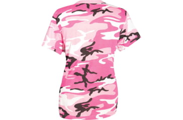 Image of Rothco Long Length Camo T-Shirt - Womens, Pink Camo, Small, 56789-PinkCamo-S