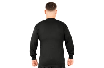 Image of Rothco Long Sleeve Henley T-Shirt - Mens, Black, Small, 21020-Black-S