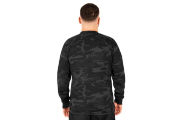 Image of Rothco Long Sleeve Henley T-Shirt - Men's, Midnight Black Camo, Extra Large, 21040-MidnightBlackCamo-XL
