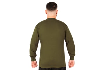 Image of Rothco Long Sleeve Henley T-Shirt - Mens, Olive Drab, Small, 21025-OliveDrab-S