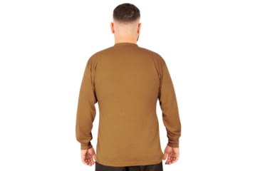 Image of Rothco Long Sleeve Henley T-Shirt - Mens, Work Brown, Large, 21030-WorkBrown-L